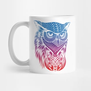 Rainbow Owl Mug